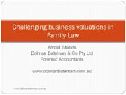 Challenging business valuations in Family Law